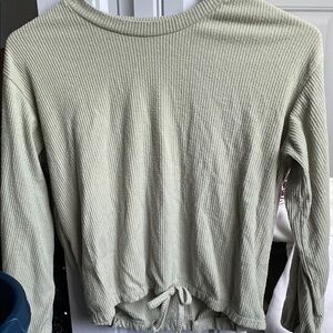Women's Ribbed Knit Top - Cream